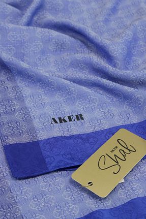 شال آبی زنانه پلی استر Aker - کد 872959670