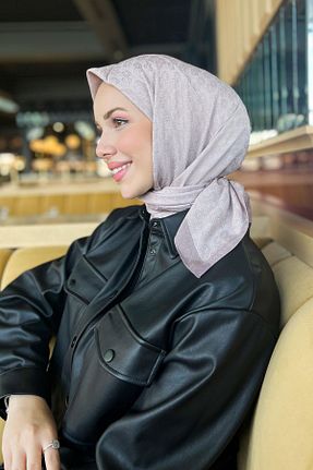 روسری قهوه ای پنبه ای Aker - کد 872963199