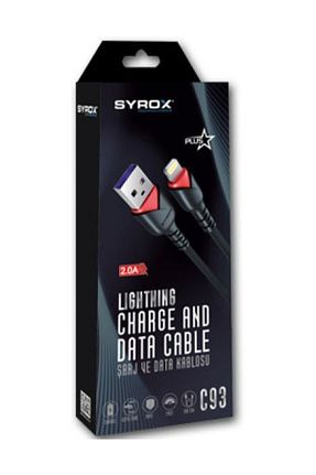 کابل شارژر آبی Syrox - کد 34839452