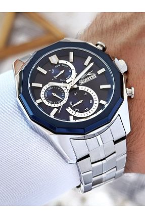 ساعت مچی سرمه ای مردانه 41-45 میلی متر Slazenger - کد 872973303
