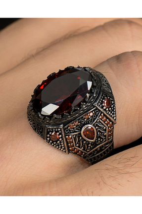 انگشتر نقره مردانه زیرکن Prestige - کد 675099264