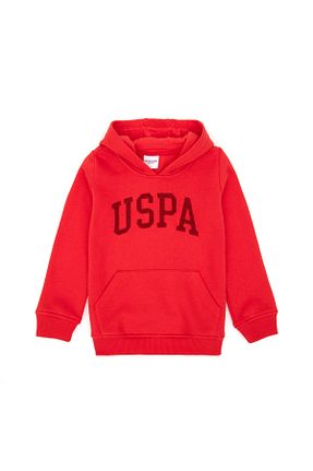 سوئیشرت قرمز بچه گانه ساده U.S. Polo Assn. - کد 872975272
