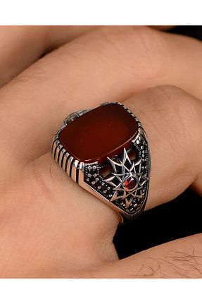 انگشتر نقره مردانه عقیق Prestige - کد 422425917