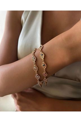 دستبند استیل (فولاد) طوسی زنانه استیل ضد زنگ İNN JEWELLERY - کد 872998362