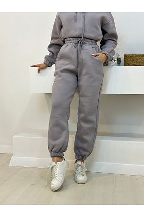 ست بالاتنه و پائین تنه طوسی زنانه بافتنی Home - کد 873000890