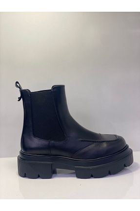 بوت / نیم بوت مشکی زنانه چرم خالص Unica - کد 873007593
