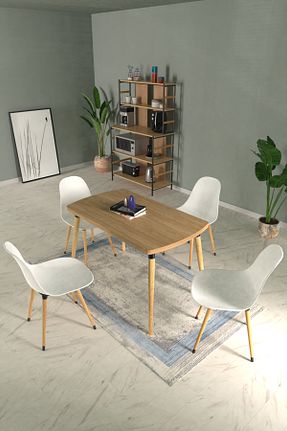 ست میز آشپزخانه سفید MDF VİLİNZE - کد 831195993