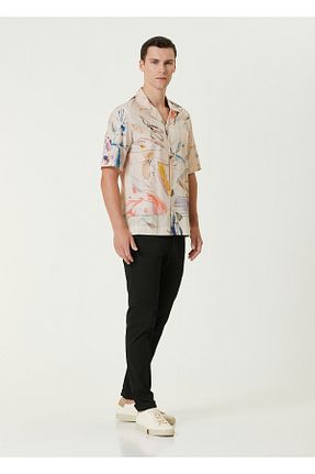 شلوار بژ زنانه پاچه دوبل Paul Smith - کد 873012914