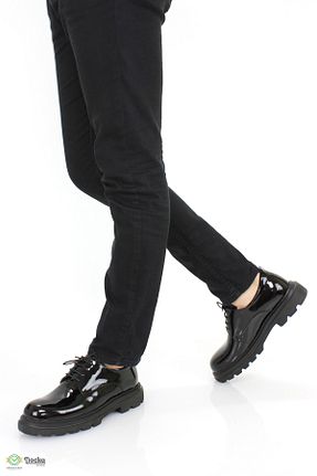کفش کژوال مشکی مردانه چرم خالص DOCKA - کد 873061665