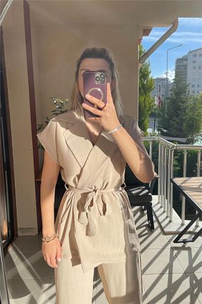 ست بالاتنه و پائین تنه بژ زنانه تریکو Butik - کد 860609189