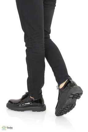کفش کژوال مشکی مردانه چرم خالص DOCKA - کد 873061665