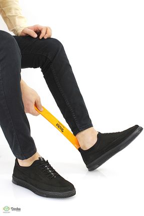 کفش کژوال مشکی مردانه چرم خالص DOCKA - کد 873061669