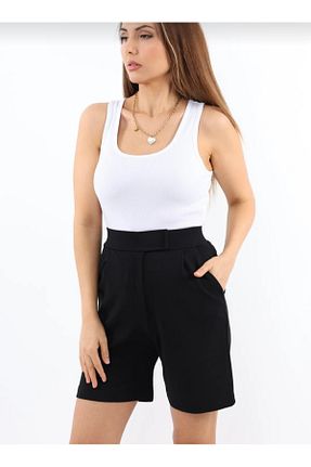 شلوارک و برمودا مشکی زنانه پنبه ای Nokta - کد 873081943