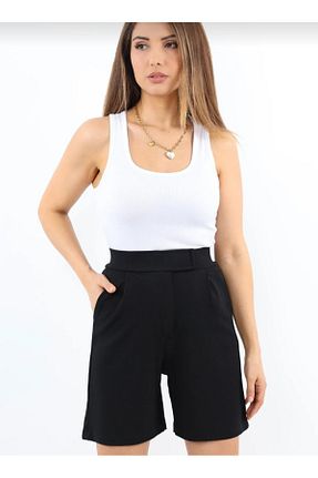 شلوارک و برمودا مشکی زنانه پنبه ای Nokta - کد 873081943