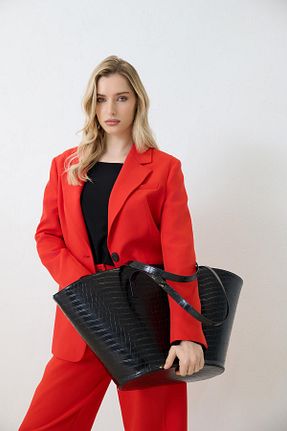 کیف دوشی مشکی زنانه چرم مصنوعی Setre - کد 873188530