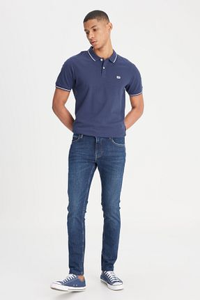 شلوار جین آبی مردانه پاچه تنگ Lee - کد 864929608