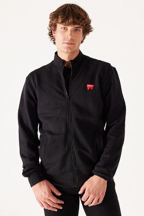 سوئیشرت مشکی مردانه ساده Wrangler - کد 864925124