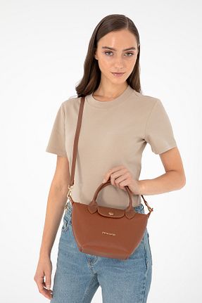 کیف دوشی قهوه ای زنانه چرم مصنوعی Pierre Cardin - کد 863674635