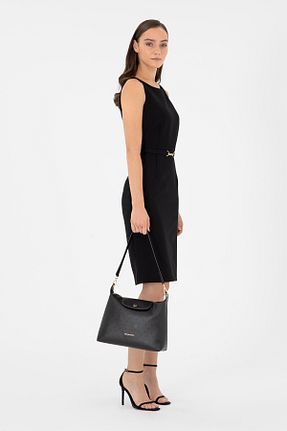 کیف دوشی مشکی زنانه چرم مصنوعی Pierre Cardin - کد 863674032