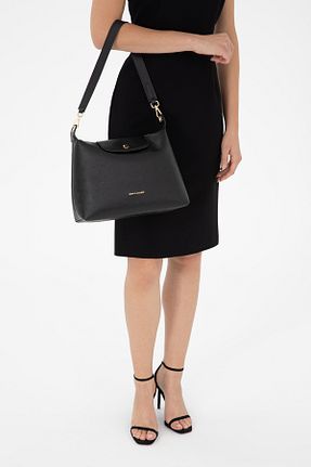 کیف دوشی مشکی زنانه چرم مصنوعی Pierre Cardin - کد 863674032