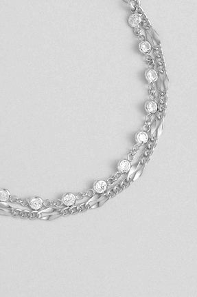 دستبند نقره سفید زنانه 925 عیار So Chic - کد 868527250
