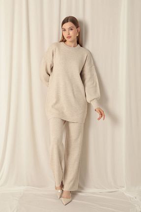 ست بالاتنه و پائین تنه طلائی زنانه تریکو Lukas - کد 901593953