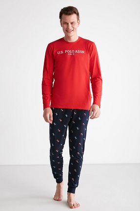 ست لباس راحتی قرمز مردانه %100 پنبه U.S. Polo Assn. - کد 753266011