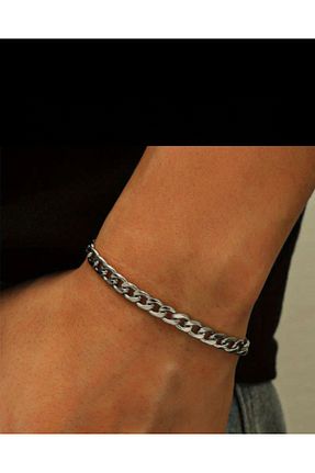 دستبند استیل (فولاد) مردانه استیل (فولاد) MrsBlack - کد 869208943