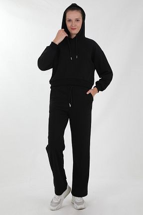 ست بالاتنه و پائین تنه مشکی زنانه بافت TeeRopa - کد 871344580