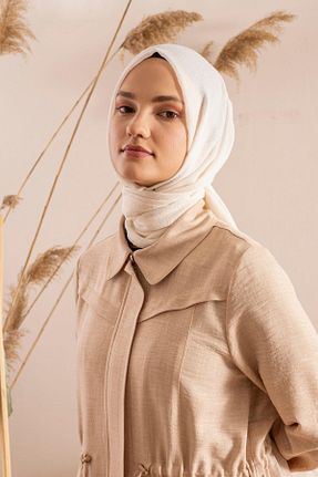 شال بژ زنانه پلی استر JAWEL - کد 771678127
