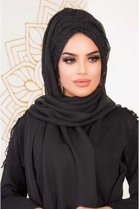 کلاه شنای حجاب مشکی زنانه Aişe Tesettür - کد 680419092