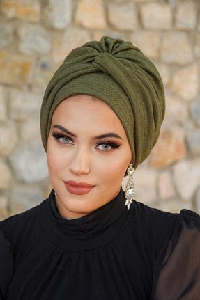 کلاه شنای حجاب خاکی زنانه Aişe Tesettür - کد 846655573