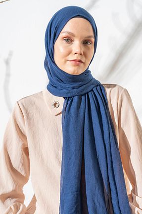 شال سرمه ای زنانه پلی استر JAWEL - کد 771678545