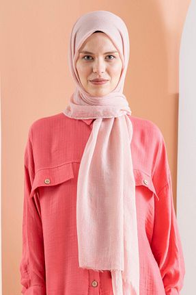 شال صورتی زنانه پلی استر JAWEL - کد 771678283