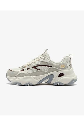 کفش اسنیکر بژ زنانه بند دار Skechers - کد 871488431