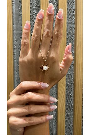 گردنبند نقره صورتی زنانه 925 عیار MODASTE GÜMÜŞ - کد 849073931