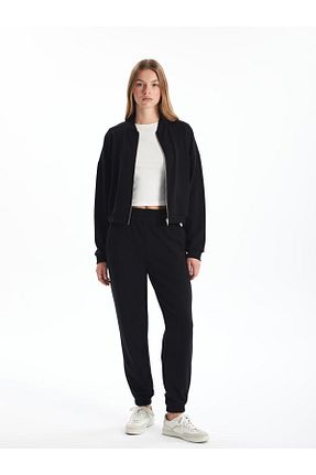 شلوار کرمگن مشکی زنانه رگولار LC Waikiki - کد 871387121