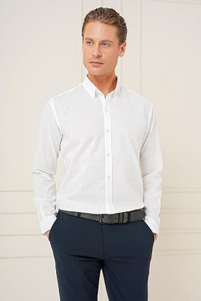 پیراهن سفید مردانه اسلیم فیت Efor - کد 838493660