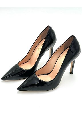 کفش پاشنه بلند کلاسیک مشکی زنانه چرم خالص Klay Shoes - کد 871409985