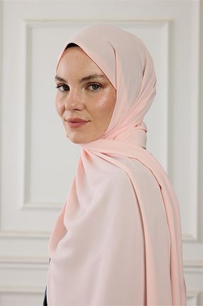 شال صورتی زنانه Medine İpeği PURESCARFS - کد 871407180