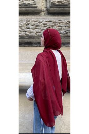 شال زرشکی زنانه پلی استر ARMANDA - کد 851074142
