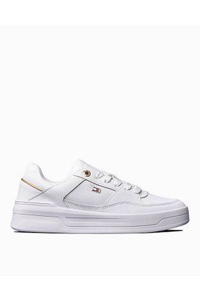 کفش اسنیکر طلائی زنانه بند دار Tommy Hilfiger - کد 865101157