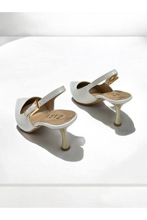 کفش استایلیتو سفید پاشنه نازک myshoes - کد 871522769