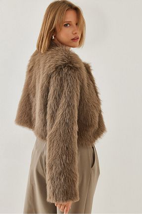 کاپشن قهوه ای زنانه Straight Bianco Lucci - کد 871439265