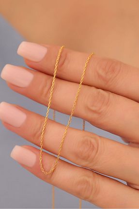 گردنبند نقره طلائی زنانه 925 عیار Nox Jewelry - کد 871401565