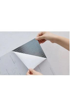 کاغذ دیواری طوسی Kendinden Yapışkanlı Renkli Duvarlar - کد 871523571