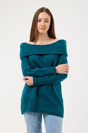 پلیور رنگی زنانه ساده POODLE - کد 871449903