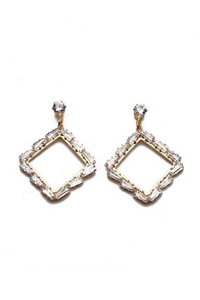 گوشواره جواهر طلائی Modex - کد 6309471