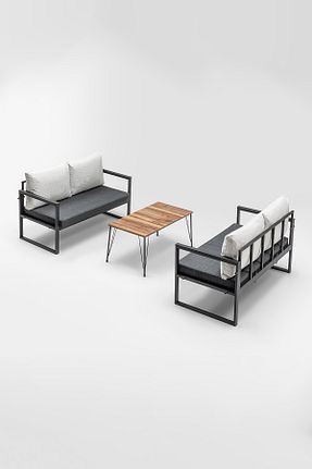 ست باغچه طوسی فلزی NEMSA METAL - کد 36961180