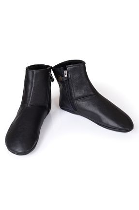 پاپوش مشکی زنانه چرم خالص fubileather - کد 871469080